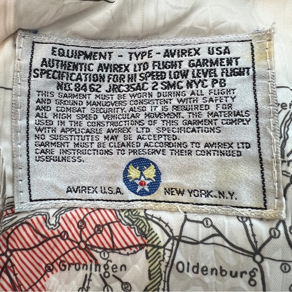 80s Leather Bomber Jacket US Army Air Force Distressed VINTAGE | Sz M unisex - Picture 8 of 17